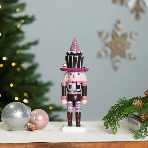 Northlight Cupcake Nutcracker Christmas Figure - 10" - Brown And Pink 3 Northlight Cupcake Nutcracker Christmas Figure - 10" - Brown And Pink
