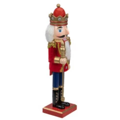 Northlight Traditional Christmas Nutcracker King With Scepter Figurine - 14" - Red And Gold -Northlight Christmas northlight f97125 3 59717.1664901051