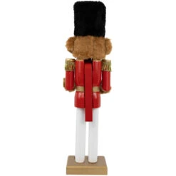 Plush Teddy Bear Soldier Christmas Nutcracker - 14" - Red And Gold -Northlight Christmas northlight f97127 04 04048.1694101355