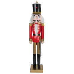 Northlight 36" Red And Gold Christmas Soldier Nutcracker With Sword