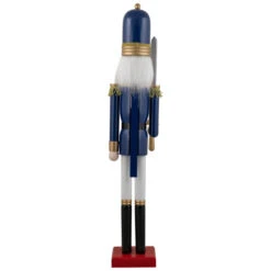 Northlight 48.25" Blue And White Christmas Nutcracker Soldier With Sword -Northlight Christmas northlight f97145 4 38846.1665519662