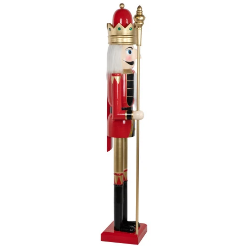 Northlight Commercial Size Christmas Nutcracker King With Scepter - 6' - Red, Black And Gold 5 Northlight Commercial Size Christmas Nutcracker King With Scepter - 6' - Red, Black And Gold - Image 3