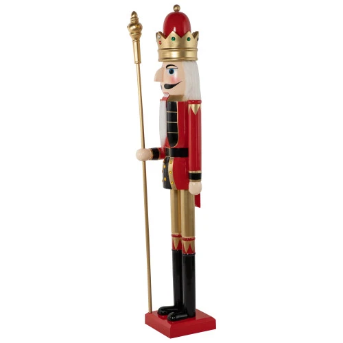 Northlight Commercial Size Christmas Nutcracker King With Scepter - 6' - Red, Black And Gold 7 Northlight Commercial Size Christmas Nutcracker King With Scepter - 6' - Red, Black And Gold - Image 5
