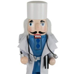 Northlight Doctor With Stethoscope Wooden Christmas Nutcracker - 14" -Northlight Christmas northlight f97153 05 86568.1726712140