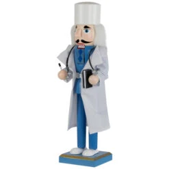 Northlight Doctor With Stethoscope Wooden Christmas Nutcracker - 14" -Northlight Christmas northlight f97153 07 63597.1726712142