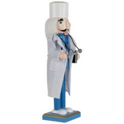 Northlight Doctor With Stethoscope Wooden Christmas Nutcracker - 14" -Northlight Christmas northlight f97153 08 23059.1726712140