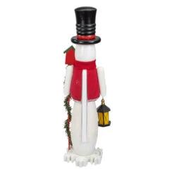 Northlight Wooden Snowman Christmas Nutcracker - 18" - White And Red -Northlight Christmas northlight f97194 04 28485.1674121123