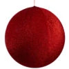 Northlight Tinsel Inflatable Christmas Ball Ornament Outdoor Commercial Decoration - 27.5" - Red -Northlight Christmas northlight fa90753 1 67506.1614025304