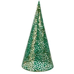 Christmas Cone Trees - 16" - Green And Gold - Set Of 3 -Northlight Christmas northlight fh26919 3 13368.1665611631