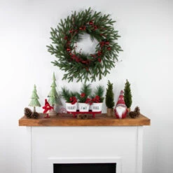 Sleigh With "Noel", "Joy" And "Merry" Buckets Christmas Centerpiece - 18.75" - Red -Northlight Christmas northlight fh93190 styled202 44101.1685625089