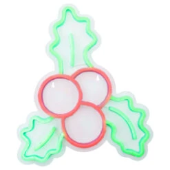 Northlight 12" LED Lighted Neon Style Holly Berries Christmas Window Silhouette -Northlight Christmas northlight fm94467 1 76178.1666434648