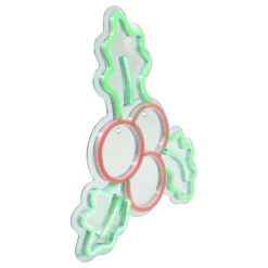 Northlight 12" LED Lighted Neon Style Holly Berries Christmas Window Silhouette -Northlight Christmas northlight fm94467 2 39628.1666434645