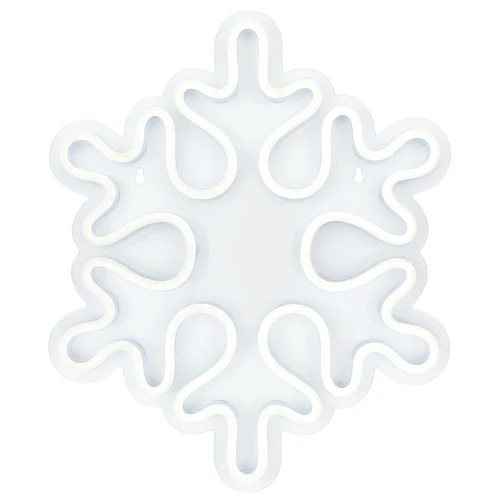 Northlight 15" White LED Lighted Neon Style Snowflake Christmas Window Silhouette 5 Northlight 15" White LED Lighted Neon Style Snowflake Christmas Window Silhouette - Image 3