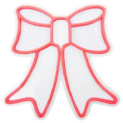 Northlight 15" Red LED Lighted Neon Style Bow Christmas Window Silhouette -Northlight Christmas northlight fm94474 1 79635.1666434341
