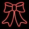 Northlight 15" Red LED Lighted Neon Style Bow Christmas Window Silhouette -Northlight Christmas northlight fm94474 on20black 33553.1666434340