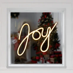 Northlight 15" White LED Lighted "Joy" Neon Style Christmas Sign 9 Northlight 15" White LED Lighted "Joy" Neon Style Christmas Sign -Northlight Christmas northlight fm94481 on20window 25976.1667428227