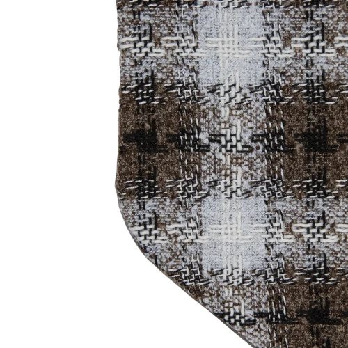 Northlight 18" Brown And White Buffalo Plaid Christmas Stocking 5 Northlight 18" Brown And White Buffalo Plaid Christmas Stocking - Image 3