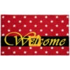 Northlight Red And Black Santa Suit Buckle "Welcome" Coir Christmas Outdoor Doormat 18" X 30" -Northlight Christmas northlight fw94655 1 62069.1697041467