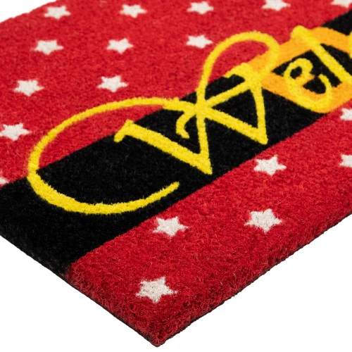 Northlight Red And Black Santa Suit Buckle "Welcome" Coir Christmas Outdoor Doormat 18" X 30" 7 Northlight Red And Black Santa Suit Buckle "Welcome" Coir Christmas Outdoor Doormat 18" X 30" - Image 5