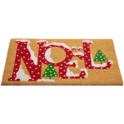 Northlight Brown And Red "Noel" Natural Coir Outdoor Christmas Doormat 18" X 30" -Northlight Christmas northlight fw94659 2 29378.1693409625