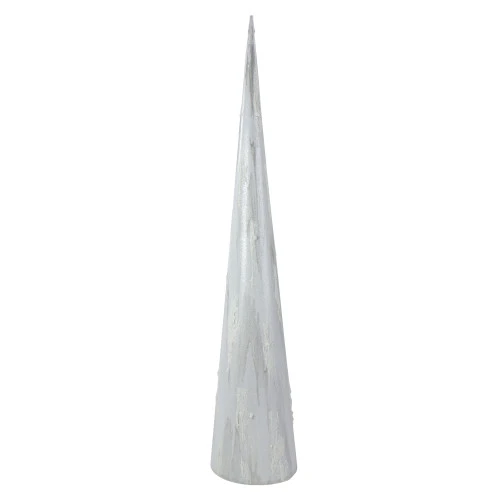 Marbled Cone Christmas Tree - 30" - White And Gray 3 Marbled Cone Christmas Tree - 30" - White And Gray