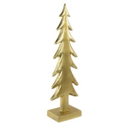 Shiny Christmas Tree On Square Base Decoration - 16" - Gold -Northlight Christmas northlight gb94412 2 16763.1671008225
