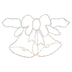 Northlight 34" Lighted Christmas Bell And Bow Window Silhouette Decoration -Northlight Christmas northlight gv94144 1 13360.1702315857