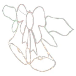 Northlight 34" Lighted Christmas Bell And Bow Window Silhouette Decoration -Northlight Christmas northlight gv94144 3 79990.1702056332