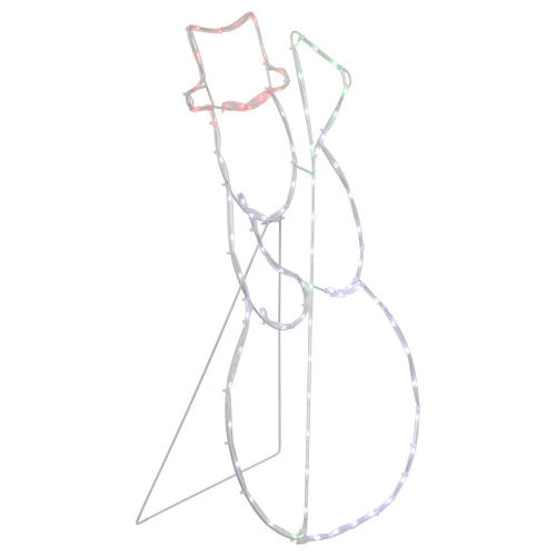 Northlight 28" Lighted Standing Snowman Silhouette Outdoor Christmas Decoration 7 Northlight 28" Lighted Standing Snowman Silhouette Outdoor Christmas Decoration - Image 5