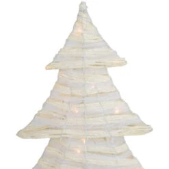 Northlight LED Lighted Glitter Christmas Tree - 18.5" - Cream - Warm White Lights -Northlight Christmas northlight h36271 5new 39426.1670576252