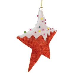 Northlight Lighted Candy Covered Sisal Star Christmas Window Decoration - 18" - Clear Lights -Northlight Christmas northlight h85167 02 11841.1689863896