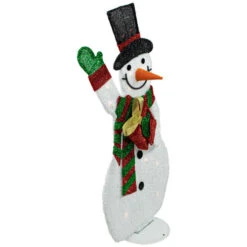Northlight Lighted Waving Snowman Outdoor Christmas Decoration - 32" - Clear Lights -Northlight Christmas northlight h85210 02 28375.1689172102