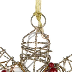 Northlight 19" Lighted Silver Glittered Berry Rattan Snowflake Christmas Window Decoration -Northlight Christmas northlight h85240 05 47990.1689863896