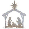 Northlight LED Lighted Holy Family Nativity Scene Outdoor Christmas Decoration - 44" - Warm White -Northlight Christmas northlight h92303 1new 09022.1671181378