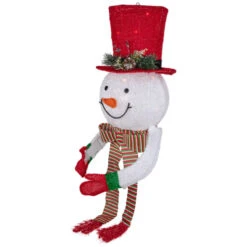Northlight 21.5" Lighted Snowman With Red Top Hat Christmas Tree Topper -Northlight Christmas northlight h93957 2 00395.1686837200