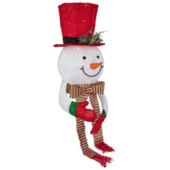 Northlight 21.5" Lighted Snowman With Red Top Hat Christmas Tree Topper -Northlight Christmas northlight h93957 3 46211.1686837200