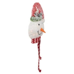 Northlight 22" Lighted Snowman Wearing A Red Frosted Hat With Pine Christmas Tree Topper -Northlight Christmas northlight h93958 3 51093.1667636156