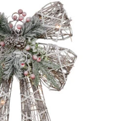 Northlight 23" LED Lighted Frosted Rattan Christmas Bow Decoration -Northlight Christmas northlight h93961 2 56817.1667484957