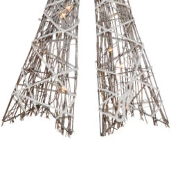 Northlight 23" LED Lighted Frosted Rattan Christmas Bow Decoration -Northlight Christmas northlight h93961 3 94119.1667484957