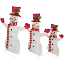 Northlight Set Of 3 LED Lighted Family Of Snowmen Outdoor Christmas Decoration -Northlight Christmas northlight h93962 2 32357.1674553298