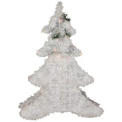 Northlight LED Lighted 2D Tinsel And Pine Christmas Tree Decoration - 27.5" 13 Northlight LED Lighted 2D Tinsel And Pine Christmas Tree Decoration - 27.5" -Northlight Christmas northlight h93965 4 95478.1674553298