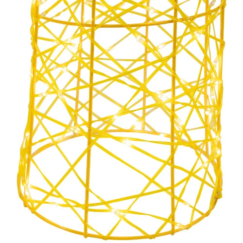 Northlight Set Of 3 LED Twinkle Lighted Gold Mesh Cone Trees Outdoor Christmas Decorations 39.5" 8 Northlight Set Of 3 LED Twinkle Lighted Gold Mesh Cone Trees Outdoor Christmas Decorations 39.5" - Image 6