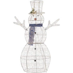 Northlight 48" LED Lighted Silver Mesh Snowman Outdoor Twinkling Christmas Decoration 17 Northlight 48" LED Lighted Silver Mesh Snowman Outdoor Twinkling Christmas Decoration -Northlight Christmas northlight h94636 04 04271.1701969859