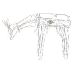 Northlight Lighted Feeding Reindeer Animated Outdoor Christmas Decoration - 42" - Clear Lights -Northlight Christmas northlight ha91184 1 85080.1701710478