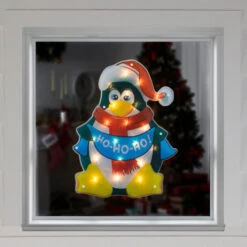 Northlight 17.5" Lighted Penguin Christmas Window Silhouette -Northlight Christmas northlight ha92191 styled 74787.1694620058