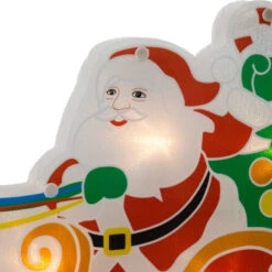 Northlight 23" Lighted Santa And Reindeer Christmas Window Silhouette -Northlight Christmas northlight ha92201 02 94338.1694101350