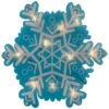 Northlight 11.75" Lighted Blue And White Snowflake Christmas Window Silhouette -Northlight Christmas northlight ha92203 01 32093.1694101354