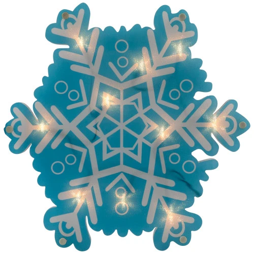 Northlight 11.75" Lighted Blue And White Snowflake Christmas Window Silhouette 3 Northlight 11.75" Lighted Blue And White Snowflake Christmas Window Silhouette