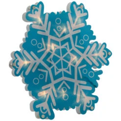 Northlight 11.75" Lighted Blue And White Snowflake Christmas Window Silhouette 9 Northlight 11.75" Lighted Blue And White Snowflake Christmas Window Silhouette -Northlight Christmas northlight ha92203 02 92901.1694101350