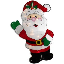 Northlight Lighted 2-D Santa Claus Outdoor Christmas Decoration - 30.5" - Clear Lights 9 Northlight Lighted 2-D Santa Claus Outdoor Christmas Decoration - 30.5" - Clear Lights -Northlight Christmas northlight ha92206 02 49502.1694101355